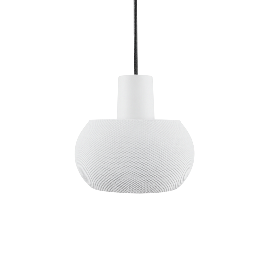 White pendant lamp on a white background