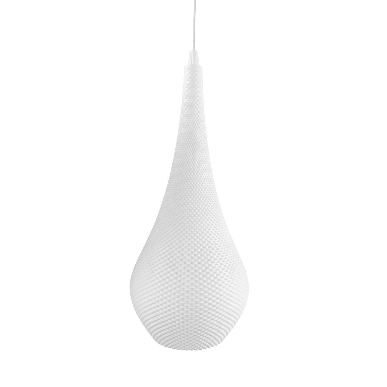 White pendant lamp on a white background