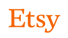 Etsy logo in orange on a white background